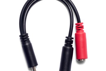 Stereo jack plug to 2x mono jack sockets