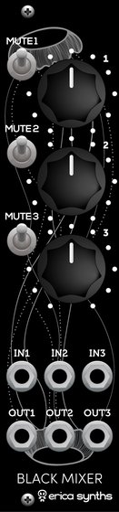 Erica Synths - Black Mute Mixer