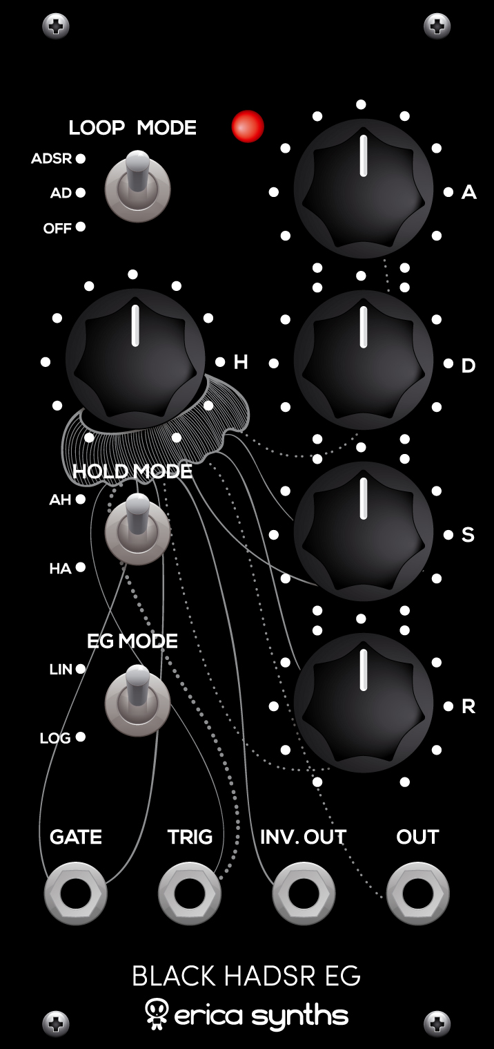 Erica Synths Black HADSR Envelope Gen