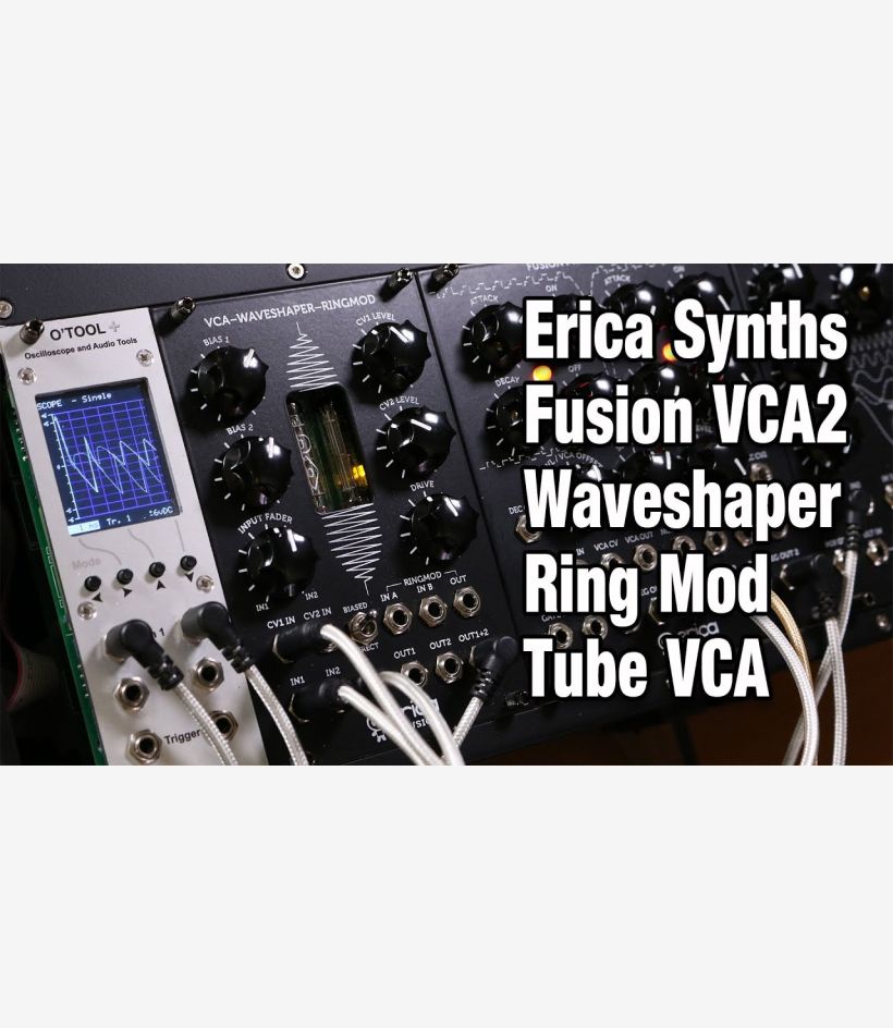 erica fusion vca waveshaper モジュラー シンセ Fusion VCA / Waveshaper / Ringmodulator - Erica Synths