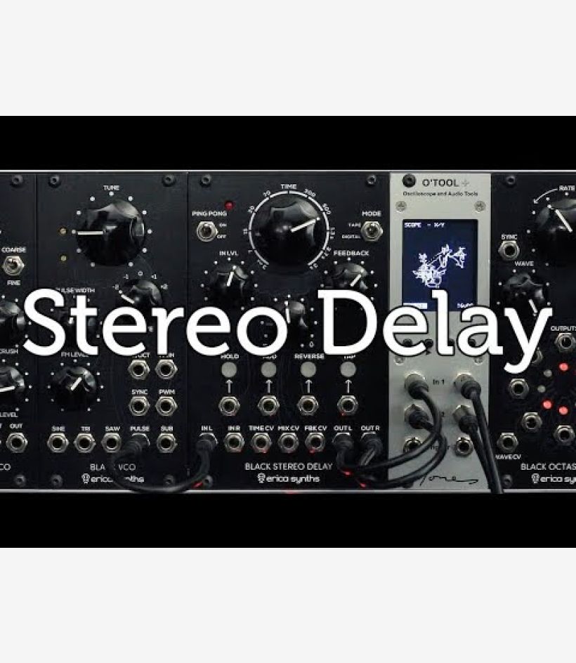 Black Stereo Delay - Erica Synths