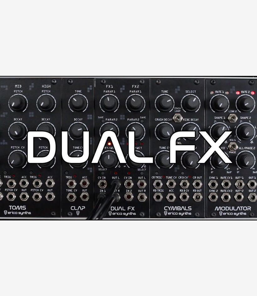 [ほぼ新品] DUAL FX erica synths モジュラーシンセサイザー Dual FX - Erica Synths