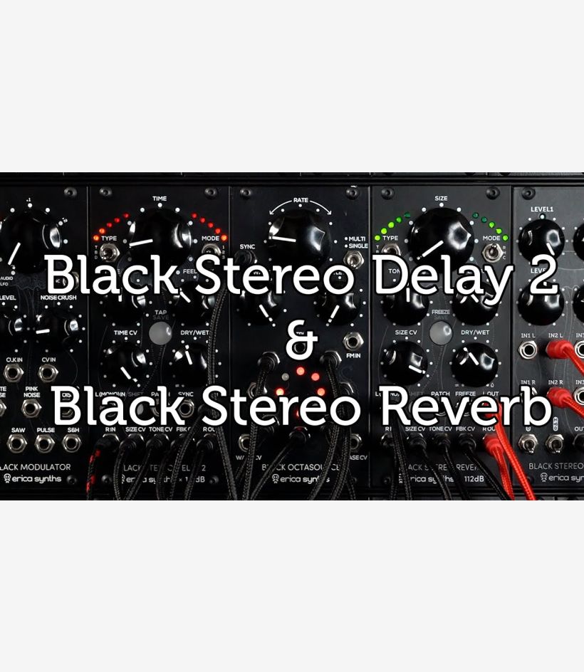 Black Stereo Reverb - Erica Synths
