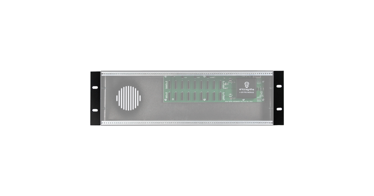 Rack ears (pair) for 1 row case - Erica Synths